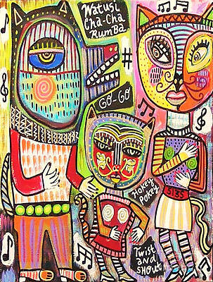 Dancing Dog and Cats by Sandra Silberzweig Dancing Dog and Cats by Sandra Silberzweig