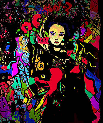 Wall Art - Mixed Media - Dancing In The Moonlight by Natalie Holland