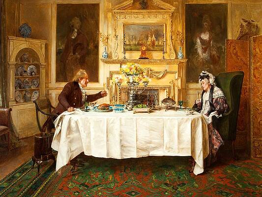 Wall Art - Painting - Darby And Joan by Walter Dendy Sadler