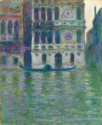 Dario Palace. Venice Print by Claude Monet