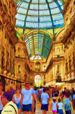 Wall Art - Painting - Day at the Galleria by Jeffrey Kolker