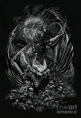 Wall Art - Digital Art - Death Dragon by Stanley Morrison