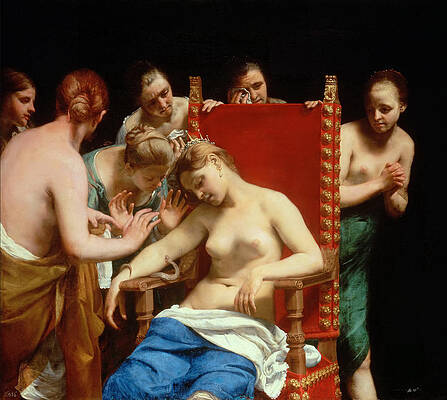 Death of Cleopatra Print by Guido Cagnacci