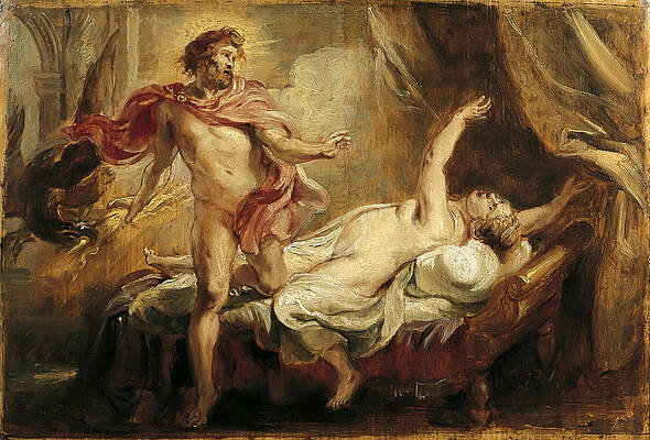 Death Of Semele Print by Peter Paul Rubens