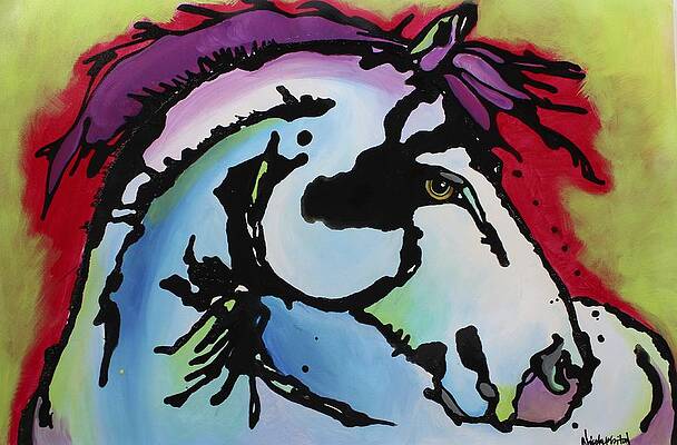 Wall Art - Painting - Deep Red Bells by Nicole Gaitan