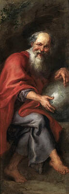Democritus Print by Peter Paul Rubens and Workshop
