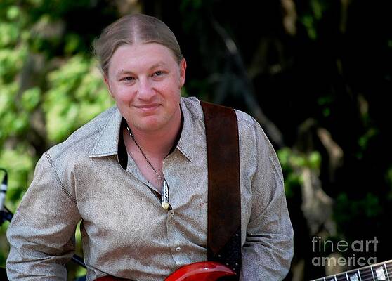 Music Wall Art featuring the photograph Derek Trucks by Angela J Murray