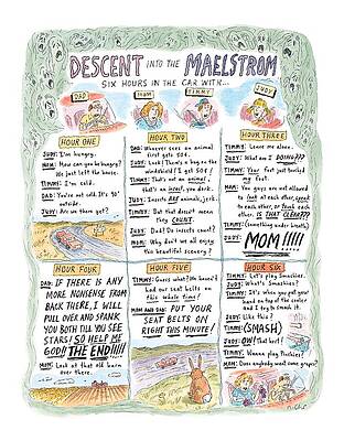 Wall Art - Drawing - Descent Into The Maelstrom by Roz Chast