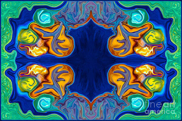 Wall Art - Painting - Destiny Unfolding Into An Abstract Pattern by Omaste Witkowski