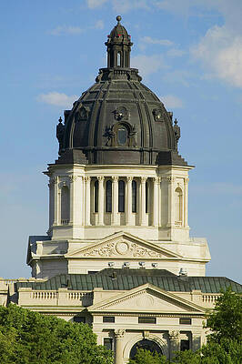 Wall Art - Photograph - Detail Of Dome Of South Dakota State by Panoramic Images