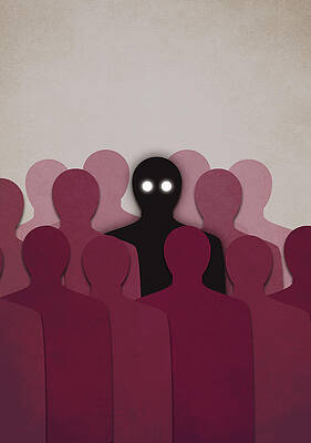 Different And Alone In Crowd by Boriana Giormova