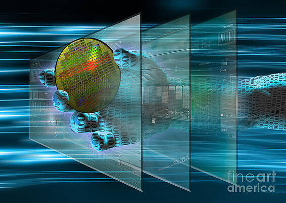 Wall Art - Photograph - Digital Interface Composite by Mike Agliolo