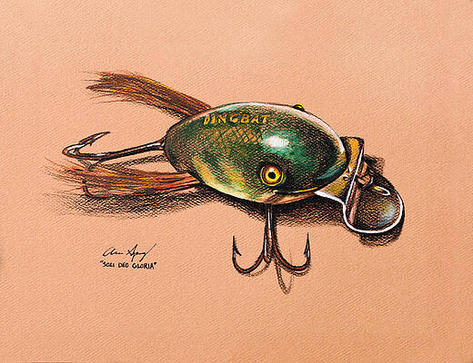 Antique Fishing Lures Drawings for Sale - Fine Art America
