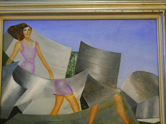 Disney Hall Painting By Gloria Vitto Fine Art America