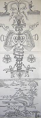Wall Art - Drawing - Divinity and the ultimate sacrifice by Timothy  Foley