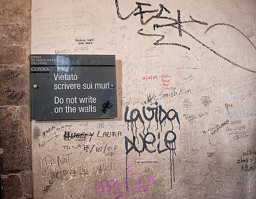 Wall Art - Photograph - Do Not Write On The Walls by Melany Sarafis