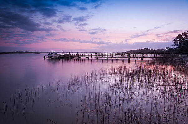 Wall Art - Photograph - Dock on the River by Joye Ardyn Durham