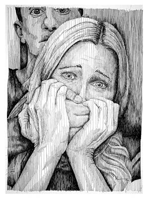 battered woman drawing