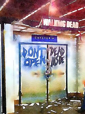Wall Art - Painting - Don't Open by HELGE Art Gallery