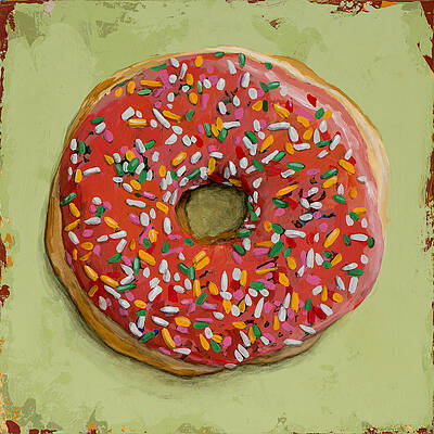 Wall Art - Painting - Donut #1 by David Palmer