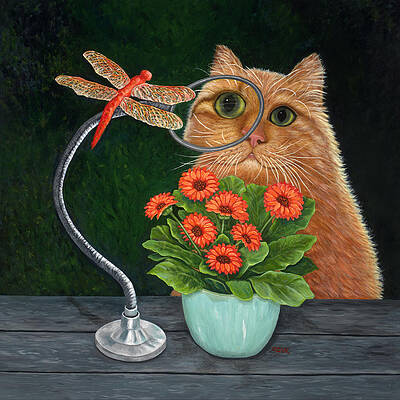 Dragonfly and Cat by Karen Zuk Rosenblatt Dragonfly and Cat by Karen Zuk Rosenblatt