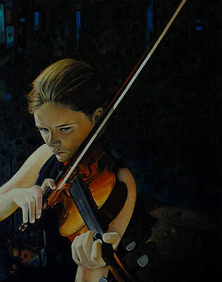 Wall Art - Painting - Dreaming of F Major by T S Carson