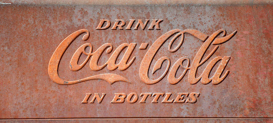 Drink Coca-Cola in Bottles Sign by rd Erickson Drink Coca-Cola in Bottles Sign by rd Erickson