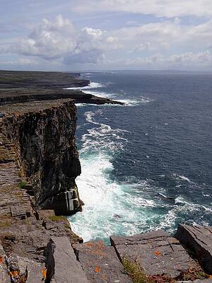 Wall Art - Photograph - Dun Aengus Cliffs by Keith Stokes