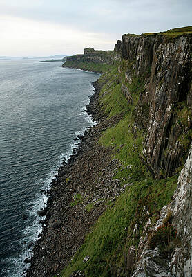 Wall Art - Photograph - Dun Dearg Cliffs To Waters Edge, Isle by Chris Pinchbeck