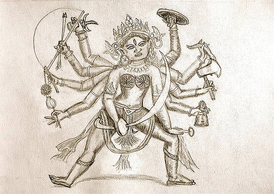 Maa Durga Drawing by GMCreations3 on DeviantArt-saigonsouth.com.vn