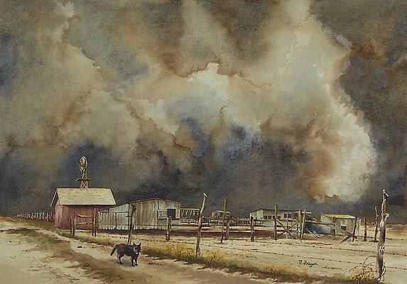 Dust Storm A-Comin' by Norman Freyer Dust Storm A-Comin' by Norman Freyer