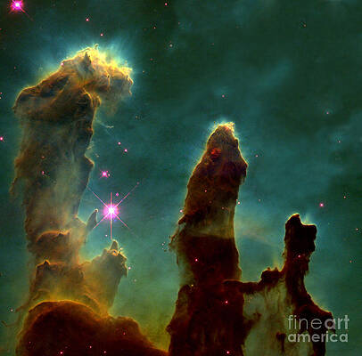 Wall Art - Photograph - Eagle Nebula Messier 16 by Science Source