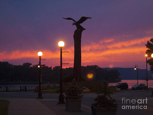 Eagle statue at Riverside Park by Micah Wabaunsee