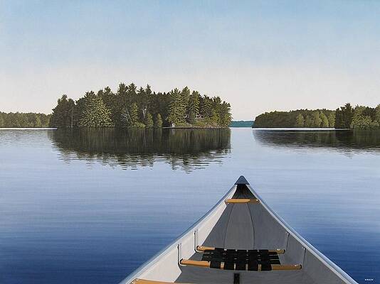 Early Evening Paddle aka Paddle Muskoka by Kenneth M Kirsch Early Evening Paddle aka Paddle Muskoka by Kenneth M Kirsch