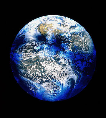 Wall Art - Photograph - Earth During Total Solar Eclipse by Science Photo Library