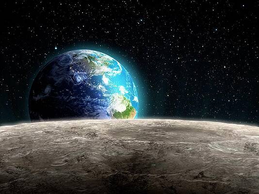 Wall Art - Photograph - Earthrise From The Moon by Science Photo Library