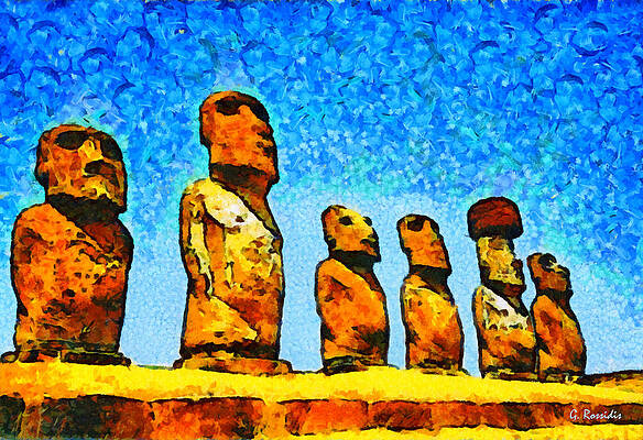 Moai Meme Art Board Prints for Sale