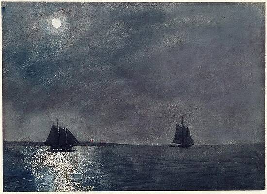 Eastern Point Light Print by Winslow Homer