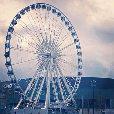 Wall Art - Photograph - Echo Arena Big Wheel by Georgia Clare