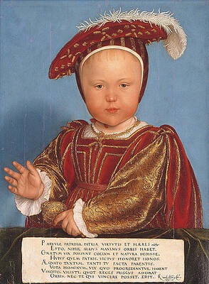 Edward Prince of Wales later King Edward VI Print by Hans Holbein the Younger