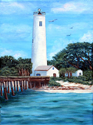 Egmont Key Lighthouse by Fran Brooks Egmont Key Lighthouse by Fran Brooks