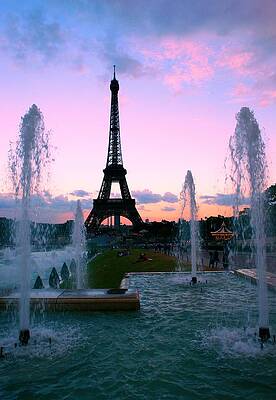 Eiffel Tower in evening light by Mike Marsden Eiffel Tower in evening light by Mike Marsden