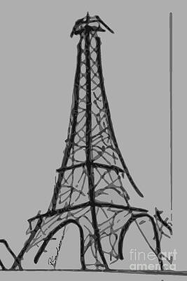 Eiffel Tower Lines by Robyn Saunders Eiffel Tower Lines by Robyn Saunders