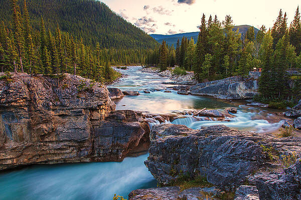 Elbow Falls AB Sunset by Stephen Kennedy Elbow Falls AB Sunset by Stephen Kennedy