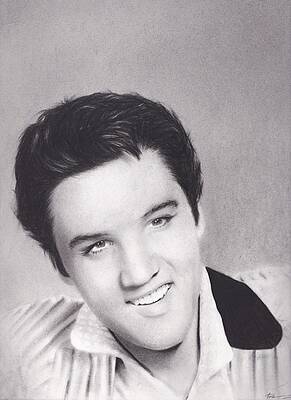 Wall Art - Drawing - Elvis by Brittni DeWeese