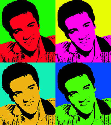 Elvis Presley Andy Warhol Style by Galeria Trompiz Elvis Presley Andy Warhol Style by Galeria Trompiz
