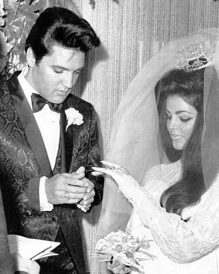 Wall Art - Photograph - Elvis Presley Getting Married by Retro Images Archive