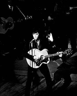 Wall Art - Photograph - Elvis Presley In Action On Stage by Retro Images Archive