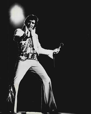 Wall Art - Photograph - Elvis Presley On Stage by Retro Images Archive