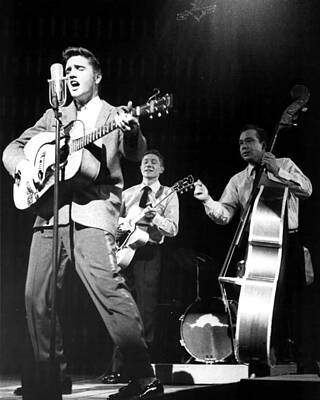 Wall Art - Photograph - Elvis Presley With Band by Retro Images Archive
